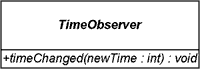 TimeObserver class with a timeChanged method